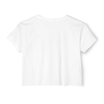 Skull & Roses Festival Crop Top — Women's Floral Skull Graphic Tee