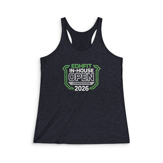 EDHFT In-House Open 2026 Racerback Tank — Women's Fitness Competition Tank Top