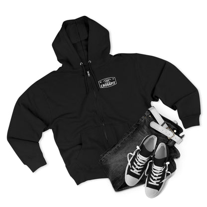 CrossFit Unisex Zip Hoodie - Gym Sweater, Exercise Wear, Fitness Apparel, Workout Gift, Casual Outerwear