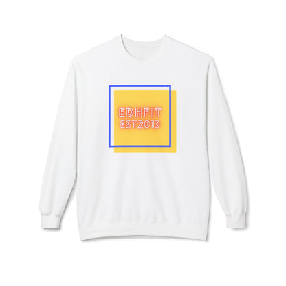 EDHFit Crewneck Sweatshirt — Retro Neon 'EDHFIT EST 2013' Square Logo