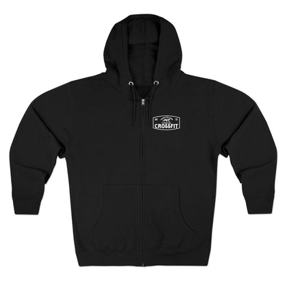 CrossFit Unisex Zip Hoodie - Gym Sweater, Exercise Wear, Fitness Apparel, Workout Gift, Casual Outerwear