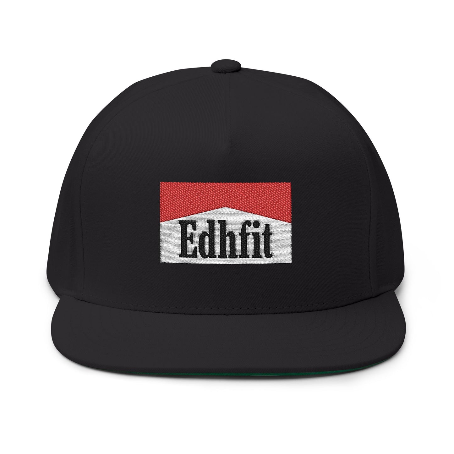 Embroidered 'Edhfit' Flat Bill Cap – Retro Logo Snapback Hat