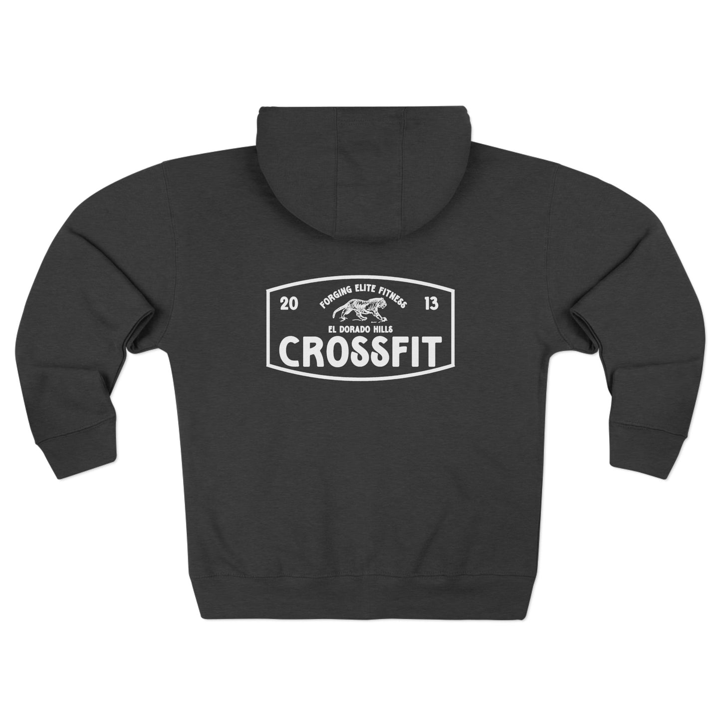 CrossFit Unisex Zip Hoodie - Gym Sweater, Exercise Wear, Fitness Apparel, Workout Gift, Casual Outerwear