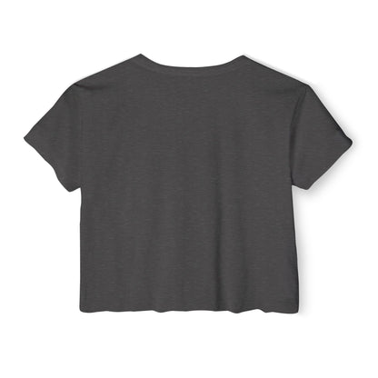 EDHFIT Crop Top — Pink Retro '2018' Festival Graphic Tee