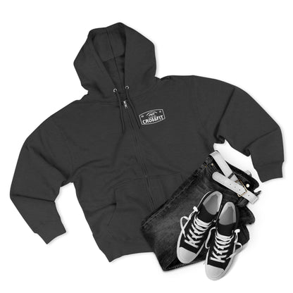 CrossFit Unisex Zip Hoodie - Gym Sweater, Exercise Wear, Fitness Apparel, Workout Gift, Casual Outerwear
