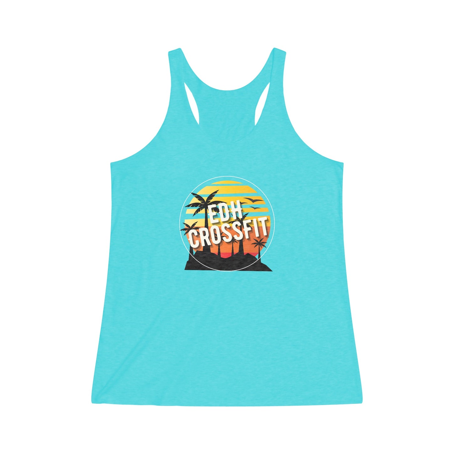 Summertime Women's Tri-Blend Racerback Tank