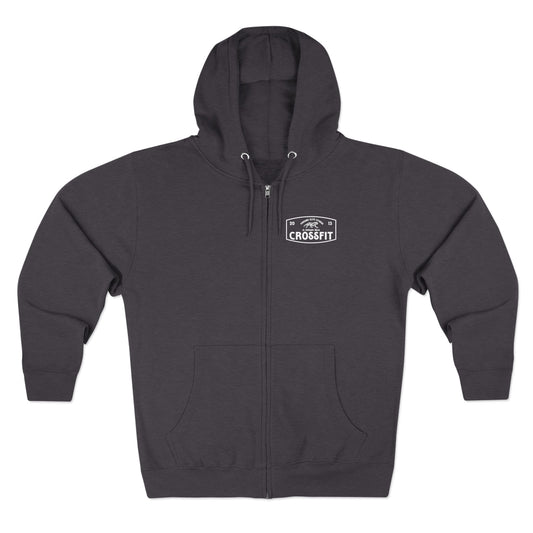 CrossFit Unisex Zip Hoodie - Gym Sweater, Exercise Wear, Fitness Apparel, Workout Gift, Casual Outerwear