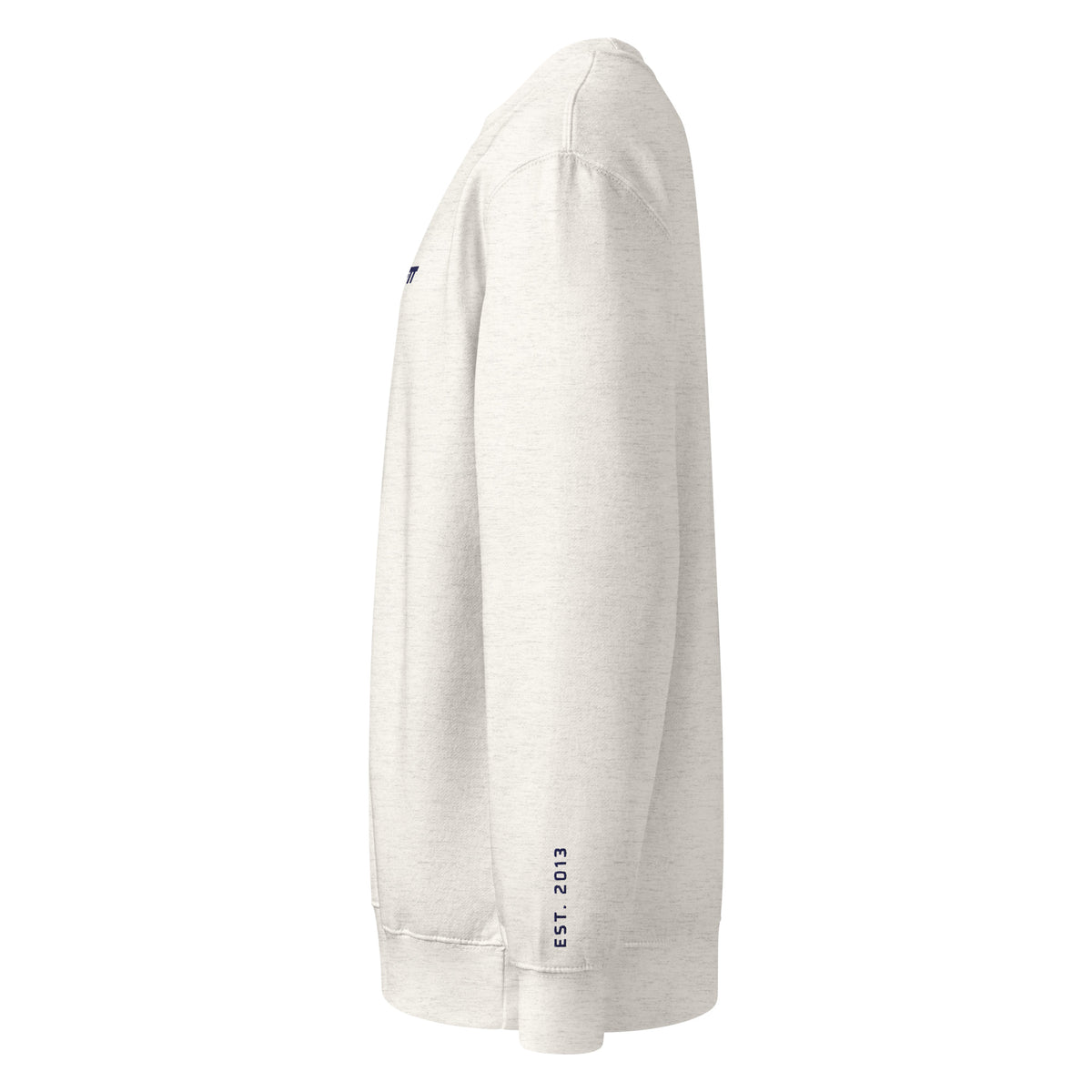 EDHFIT Standard Embroidered Crewneck – Oatmeal – Ghost Left