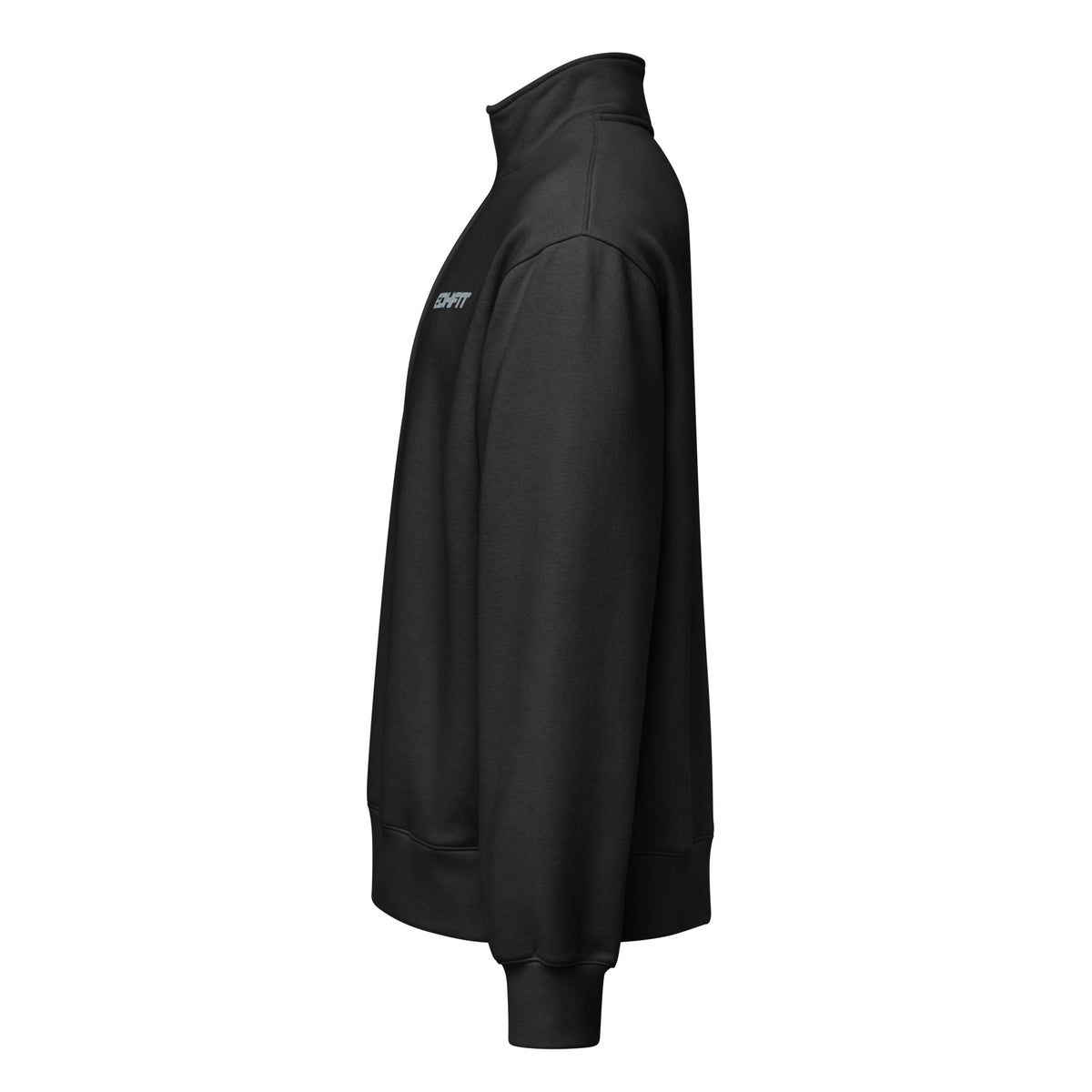 EDHFIT Tonal Embroidered Half Zip – Black – Ghost Left