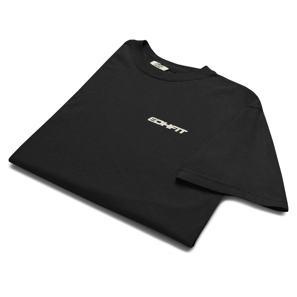 EDHFIT Serious Fun Back Print Tee – Black – Folded Front