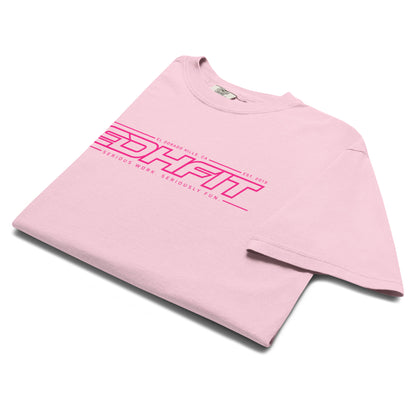 EDHFIT Tonal Pink Heavyweight Tee – Folded Front