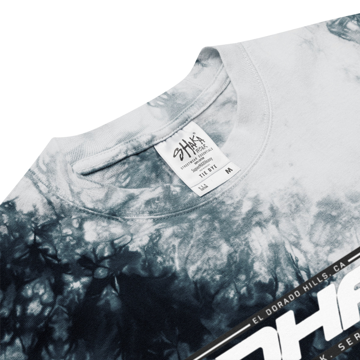 EDHFIT Crystal Tie-Dye Tee – Black/White – Product details Product details