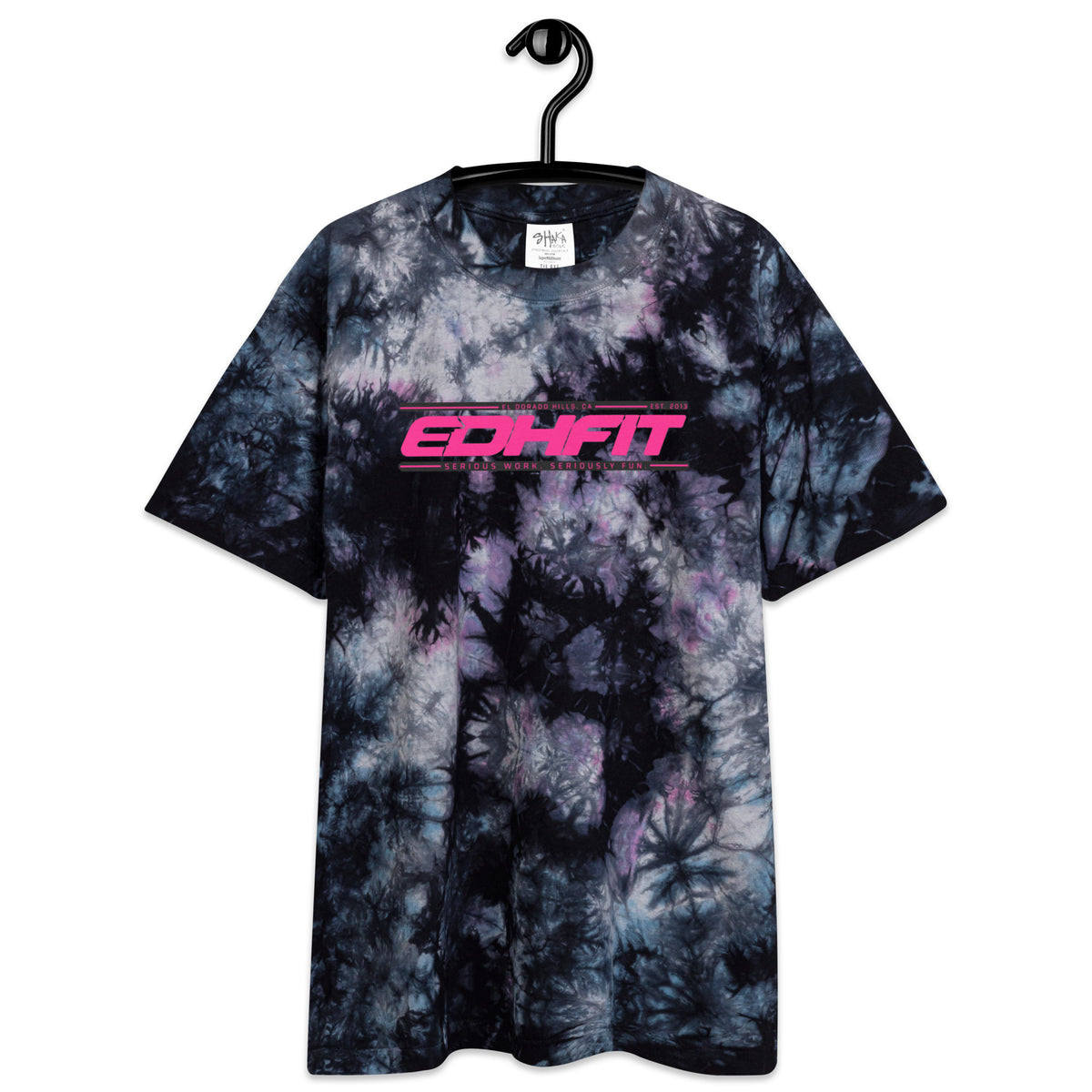 EDHFIT Crystal Tie-Dye Tee – Milky Way – On Hanger Front